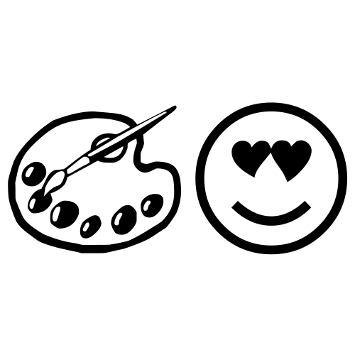 🎨😍 Emoji Domain black and white Symbola rendering